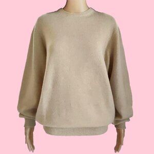 Drumohr 100% Cashmere Beige Cardigan Made in Italy M